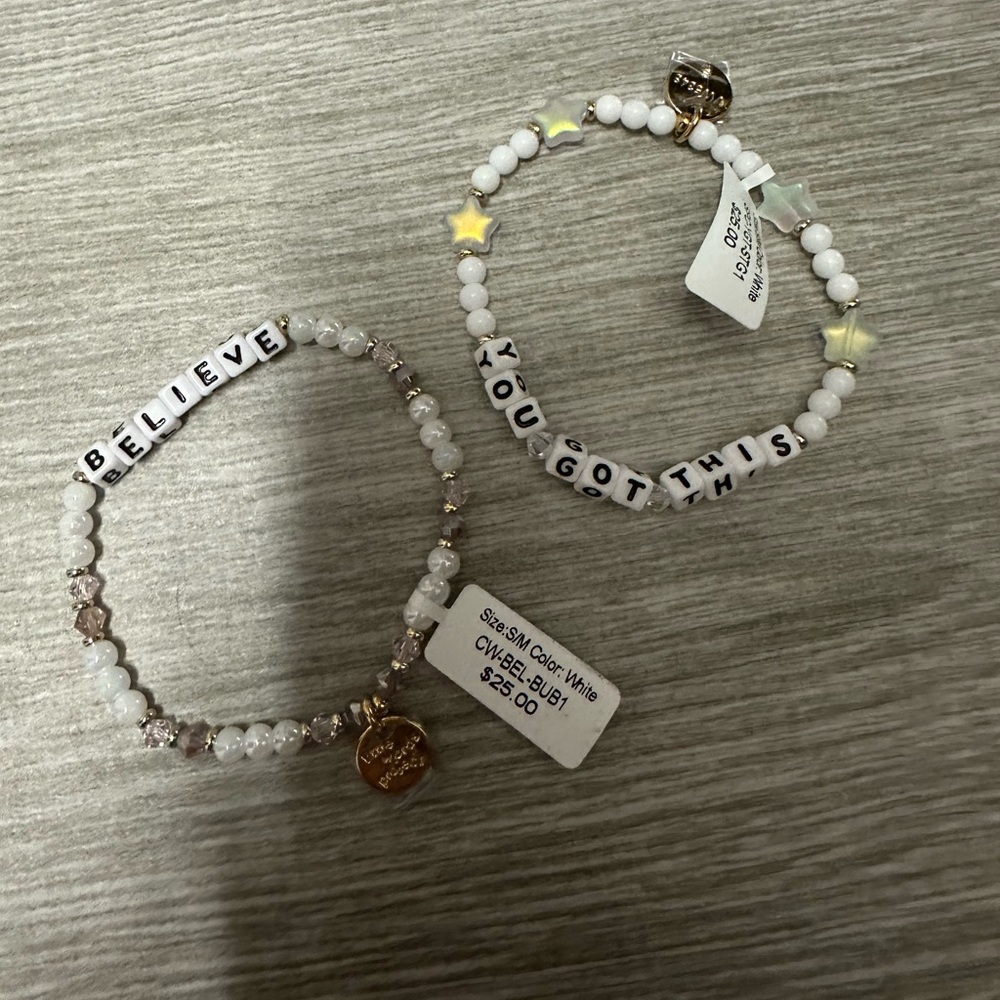 Little words project bracelets - bundle of 2